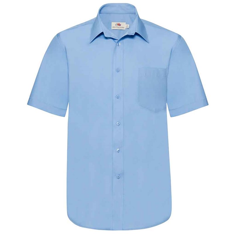 Fruit of the Loom Short Sleeve Poplin Shirt