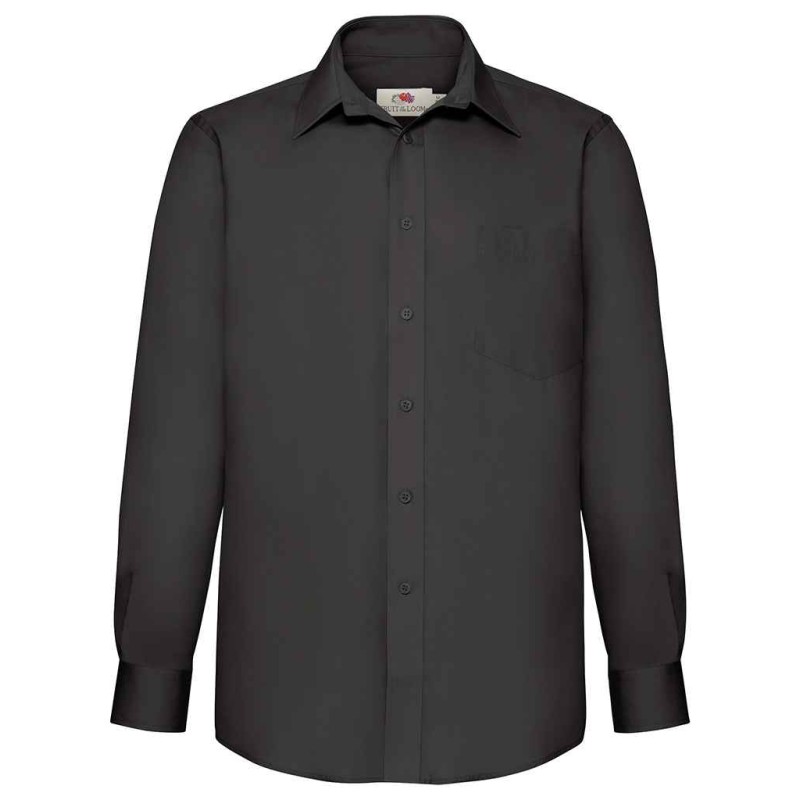 Fruit of the Loom Long Sleeve Poplin Shirt