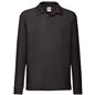 Fruit of the Loom Kids Long Sleeve Poly/Cotton Piqué Polo Shirt