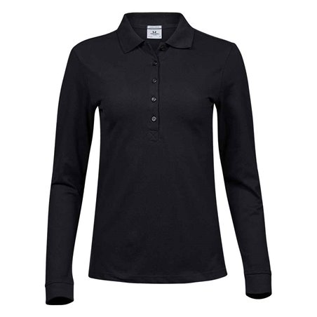 Tee Jays Ladies Luxury Stretch Long Sleeve Polo Shirt