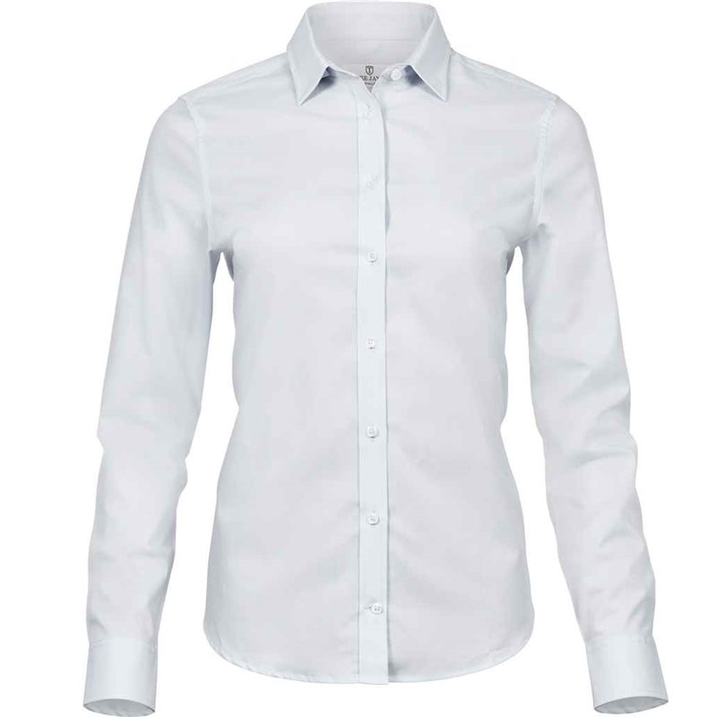 Tee Jays Ladies Stretch Luxury Long Sleeve Poplin Shirt