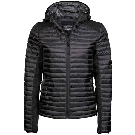 Tee Jays Ladies Crossover Hooded Padded Outdoor Jacket