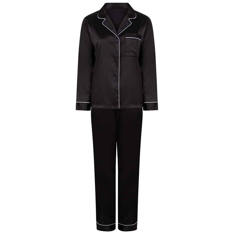 Towel City Ladies Satin Long PJ's