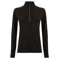 Tombo Ladies Long Sleeve Zip Neck Performance Top