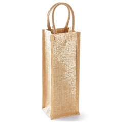 Westford Mill Shimmer Jute Bottle Bag