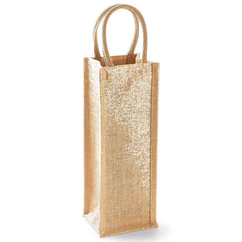 Westford Mill Shimmer Jute Bottle Bag