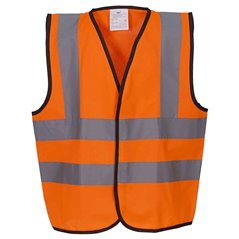 Yoko Kids Hi-Vis Two Band and Braces Waistcoat