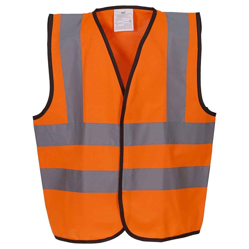 Yoko Kids Hi-Vis Two Band and Braces Waistcoat
