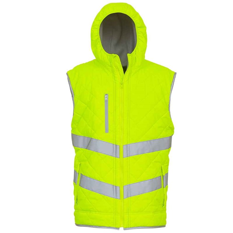 Yoko Hi-Vis Kensington Hooded Gilet