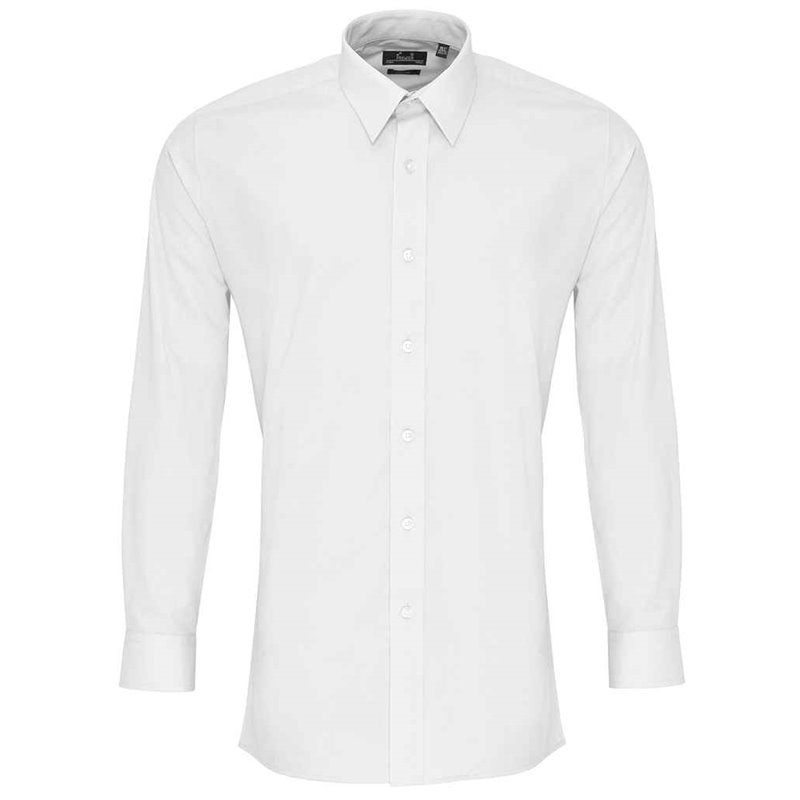 Premier Long Sleeve Fitted Poplin Shirt