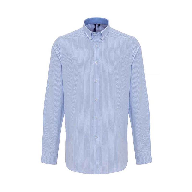 Premier Long Sleeve Striped Oxford Shirt