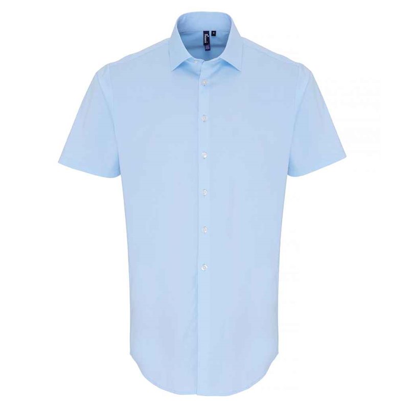 Premier Short Sleeve Stretch Fit Poplin Shirt