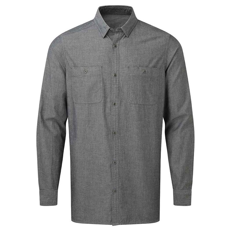 Premier Fairtrade Organic Long Sleeve Chambray Shirt