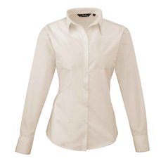 Premier Ladies Long Sleeve Poplin Blouse