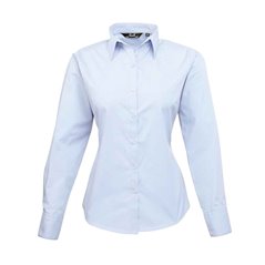 Premier Ladies Long Sleeve Poplin Blouse