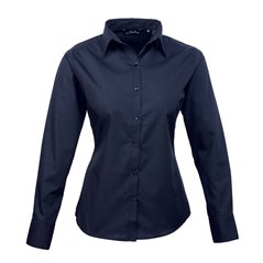 Premier Ladies Long Sleeve Poplin Blouse