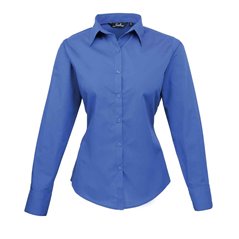 Premier Ladies Long Sleeve Poplin Blouse