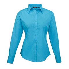 Premier Ladies Long Sleeve Poplin Blouse