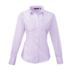 Premier Ladies Long Sleeve Poplin Blouse