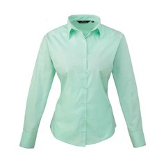 Premier Ladies Long Sleeve Poplin Blouse