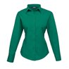Premier Ladies Long Sleeve Poplin Blouse