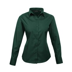 Premier Ladies Long Sleeve Poplin Blouse