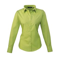 Premier Ladies Long Sleeve Poplin Blouse