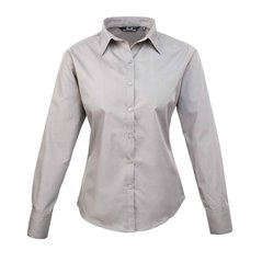 Premier Ladies Long Sleeve Poplin Blouse