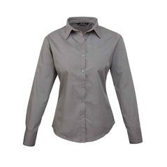 Premier Ladies Long Sleeve Poplin Blouse