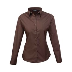 Premier Ladies Long Sleeve Poplin Blouse