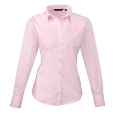 Premier Ladies Long Sleeve Poplin Blouse