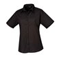 Premier Ladies Short Sleeve Poplin Blouse