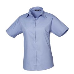 Premier Ladies Short Sleeve Poplin Blouse