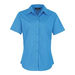 Premier Ladies Short Sleeve Poplin Blouse