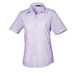 Premier Ladies Short Sleeve Poplin Blouse
