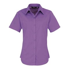 Premier Ladies Short Sleeve Poplin Blouse