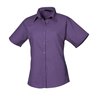 Premier Ladies Short Sleeve Poplin Blouse