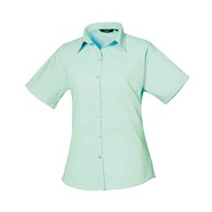 Premier Ladies Short Sleeve Poplin Blouse