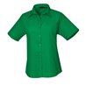 Premier Ladies Short Sleeve Poplin Blouse
