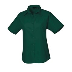Premier Ladies Short Sleeve Poplin Blouse