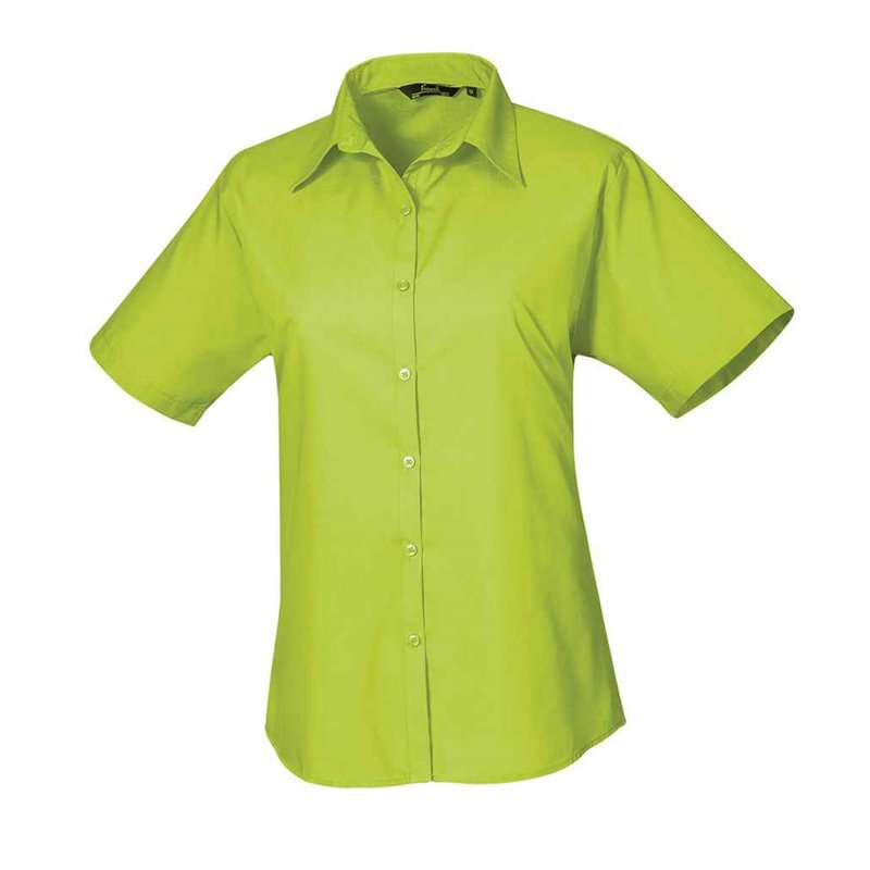 Premier Ladies Short Sleeve Poplin Blouse