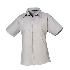 Premier Ladies Short Sleeve Poplin Blouse