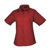 Premier Ladies Short Sleeve Poplin Blouse