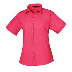 Premier Ladies Short Sleeve Poplin Blouse