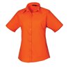 Premier Ladies Short Sleeve Poplin Blouse