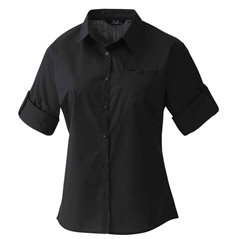 Premier Ladies Roll Sleeve Poplin Blouse