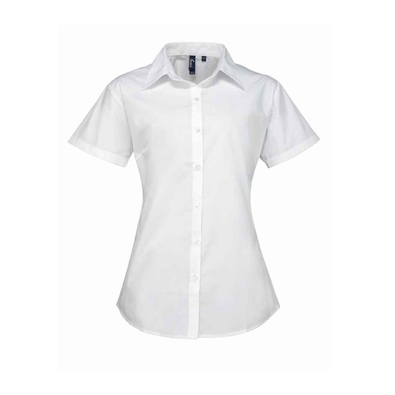 Premier Ladies Supreme Short Sleeve Poplin Shirt