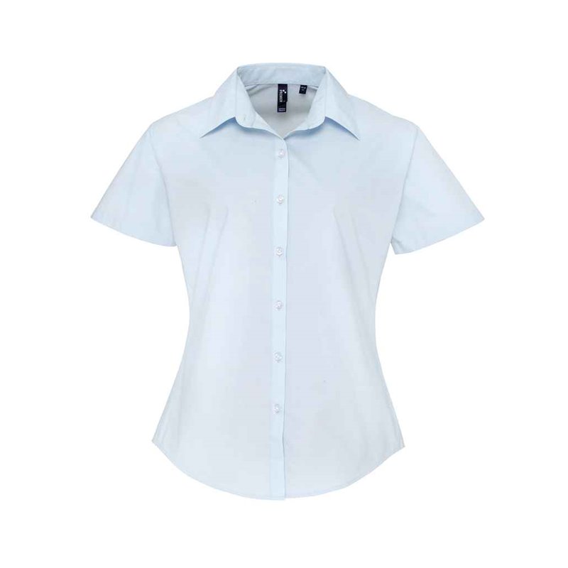 Premier Ladies Supreme Short Sleeve Poplin Shirt