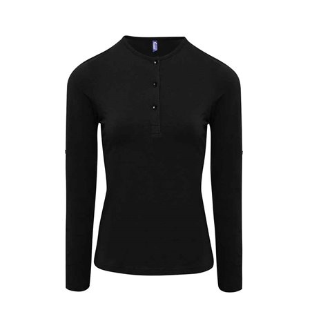 Premier Ladies Long John Roll Sleeve T-Shirt