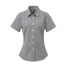 Premier Ladies Gingham Short Sleeve Shirt